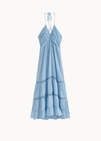 Jasmin Maxi Kjole med Feminine Detaljer