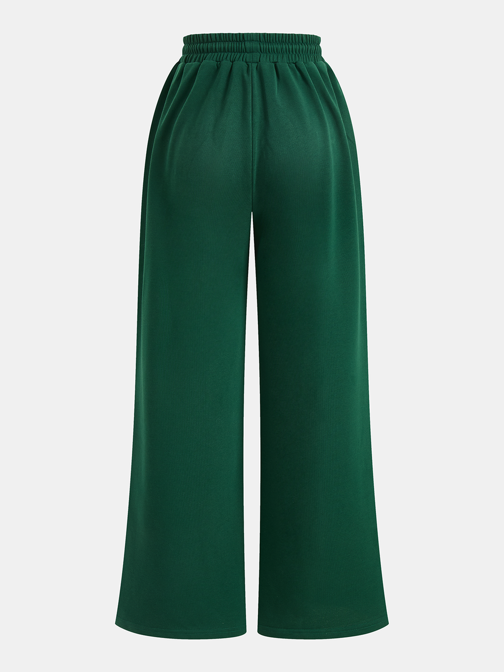 Pantalones de estar por casa para mujer, de pierna ancha, con cordón y bandas laterales