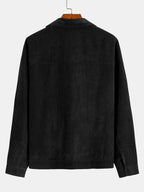Conjunto de hombre de dos piezas de pana - Chaqueta utilitaria y pantalones cargo jogger