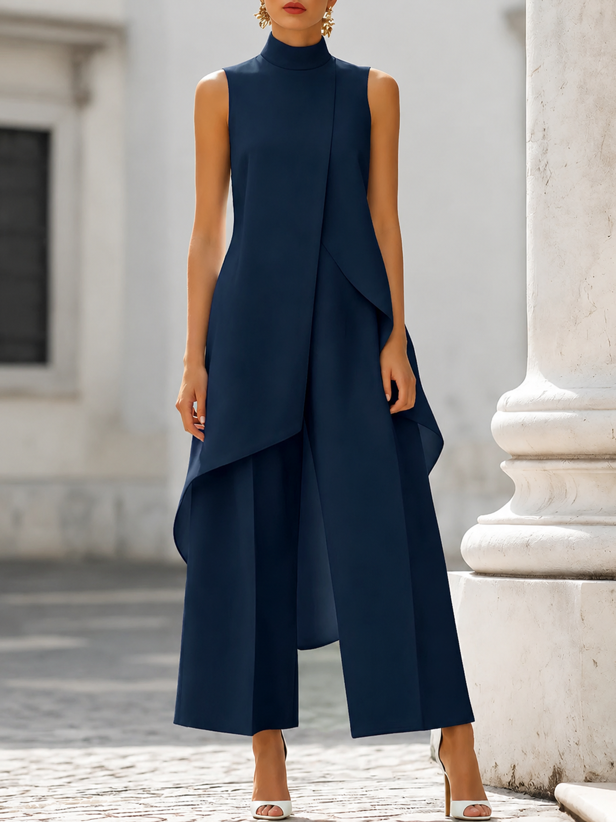 Completo Elegante con Pantaloni Palazzo ANFINITE Martina