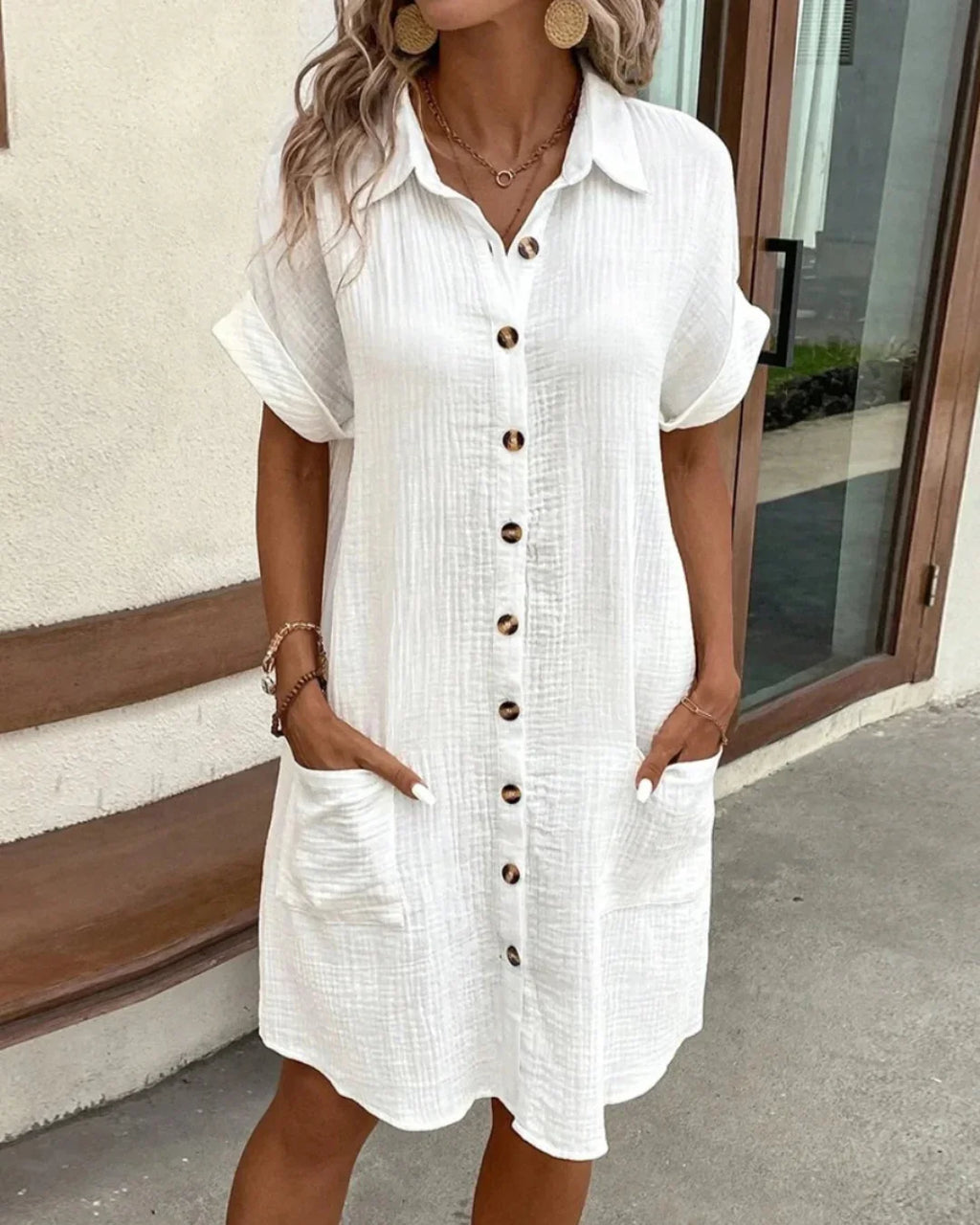 Abito Estivo V-Collo Vintage Silhouette Comfort
