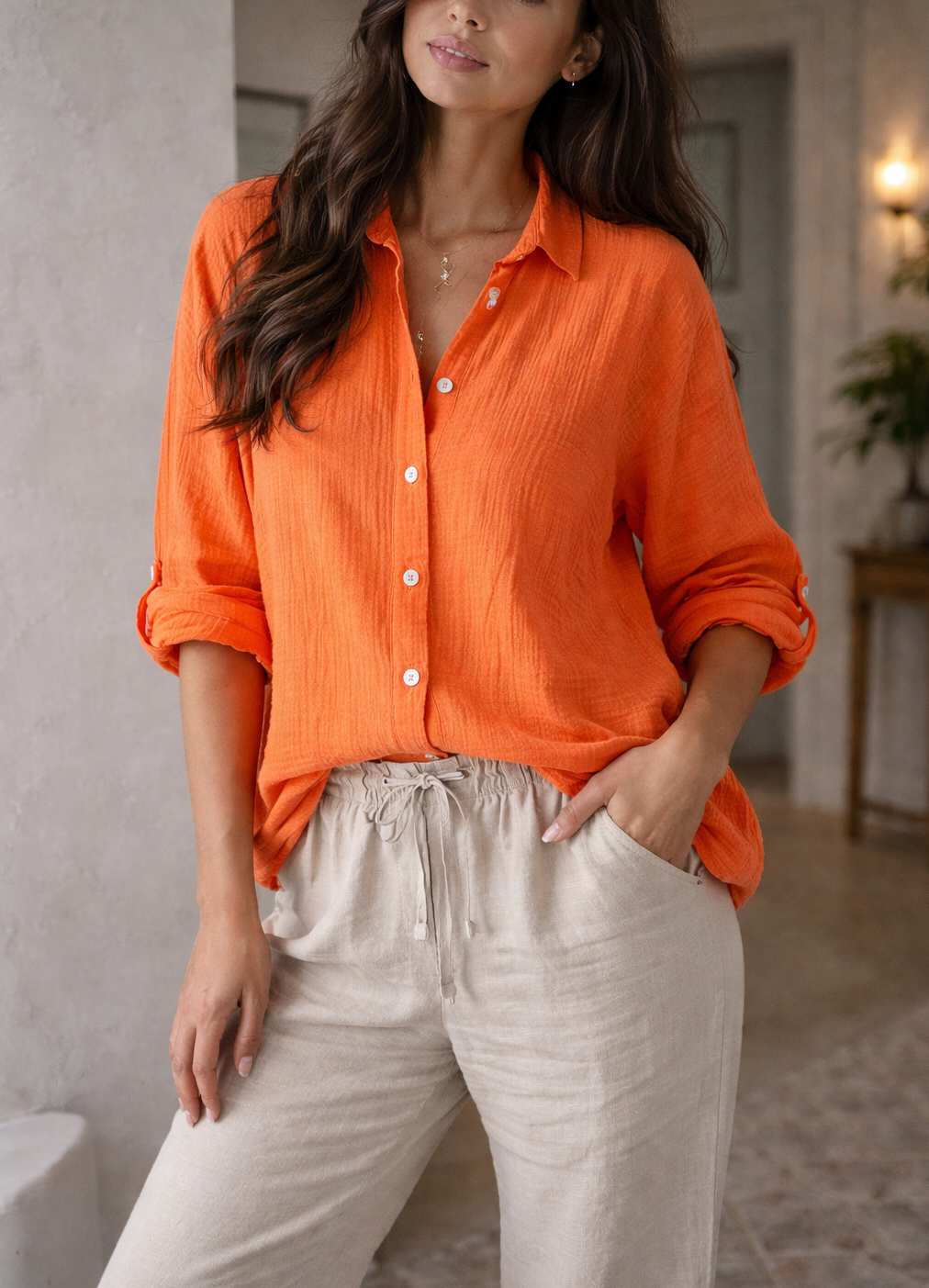 Camicia da Donna con Bottoni