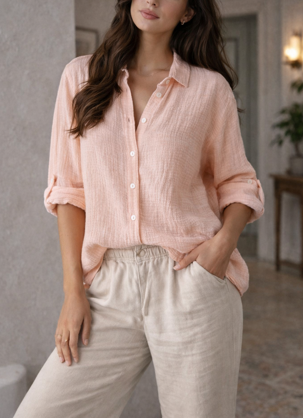 Camicia da Donna con Bottoni