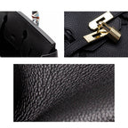 Borsa a Mano Donna in Vera Pelle Cognac