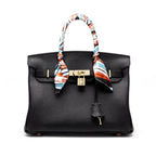 Borsa a Mano Donna in Vera Pelle Cognac