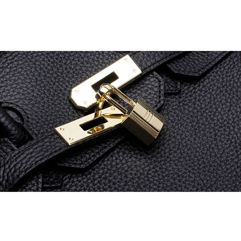 Borsa a Mano Donna in Vera Pelle Cognac