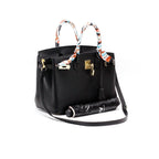 Borsa a Mano Donna in Vera Pelle Cognac