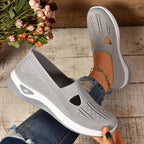 Komfort Sneakers med Skridsikker Sål og Naturlig Støtte