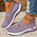 Komfort Sneakers med Skridsikker Sål og Naturlig Støtte