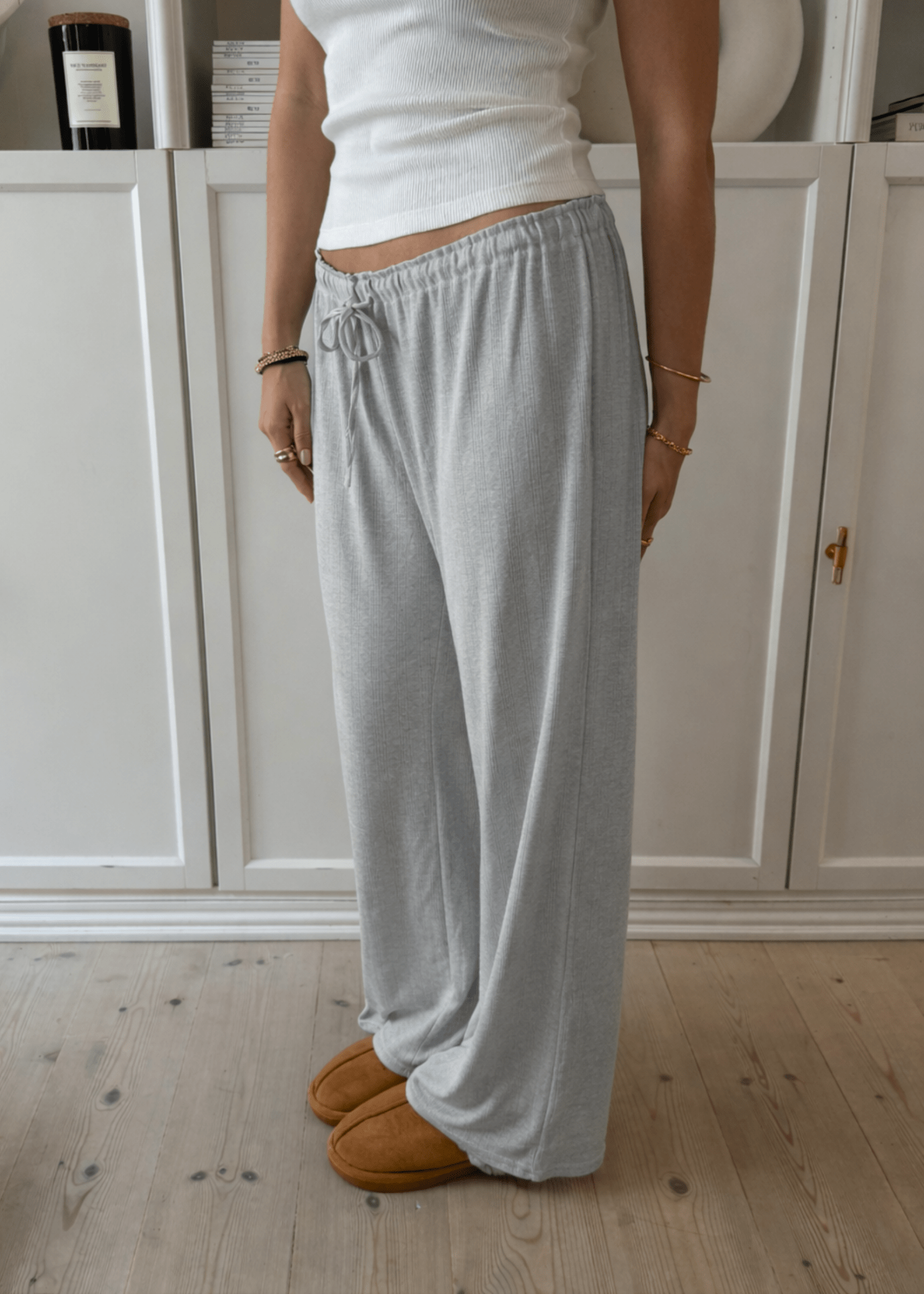Pointelle Loungewear Bukser med Low Waist