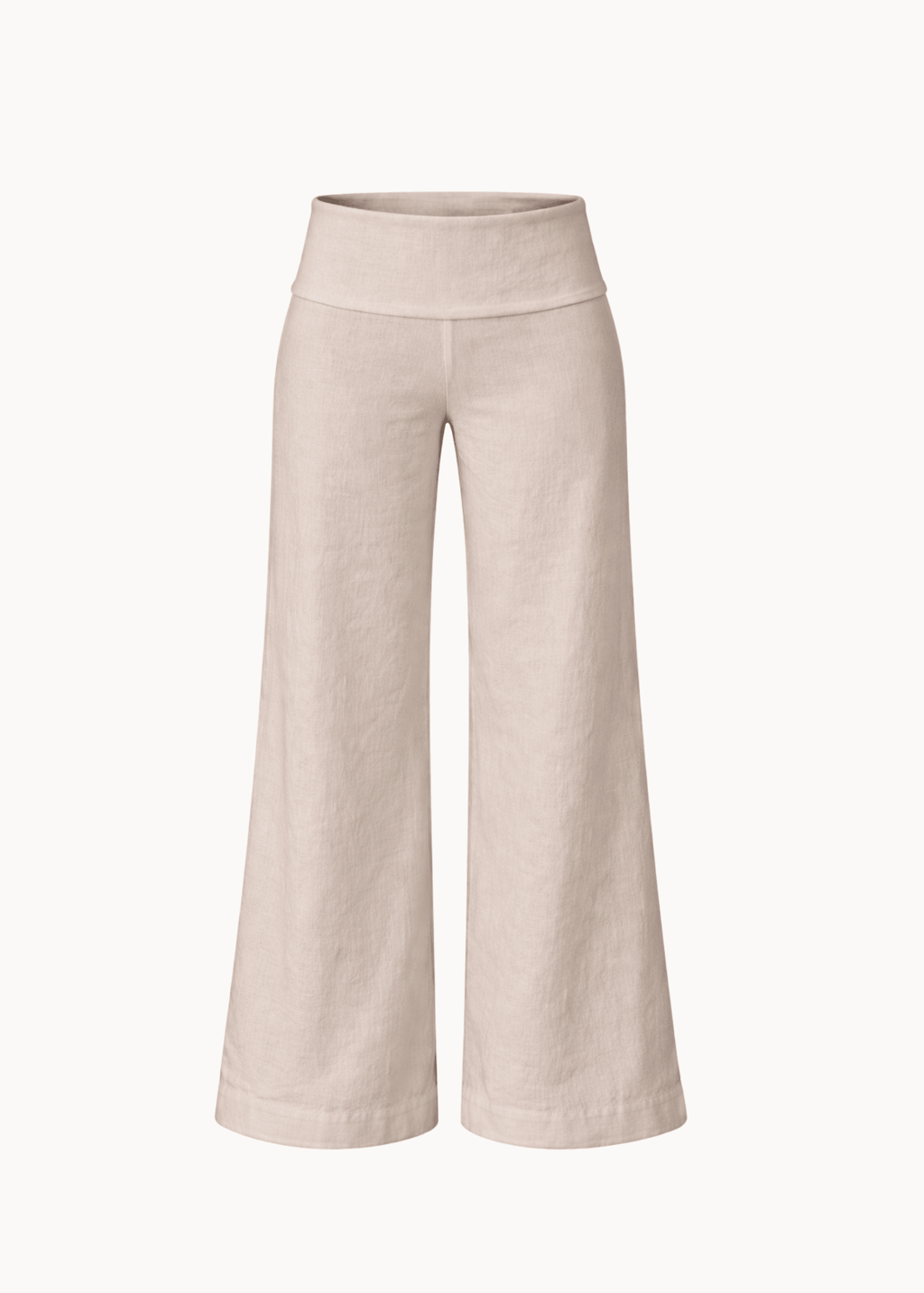 Pantaloni in Lino a Vita Bassa ANFINITE con Taglio Femminile