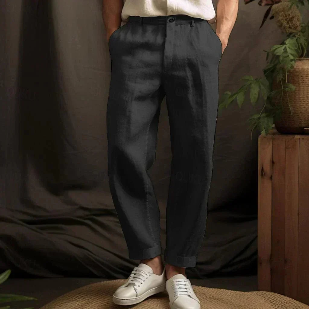 Pantalon homme d’été en lin