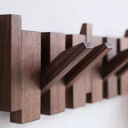 Gancio da Parete Ispirato al Pianoforte – Elegante Gancio da Parete in Legno Massello | Pratica Conservazione e Stile per la Decorazione della Casa