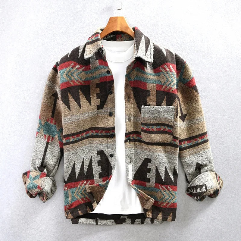 Camisa vintage de hombre con diseño exclusivo