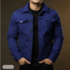 Giacca Uomo in Denim Leggero dal Taglio Moderno