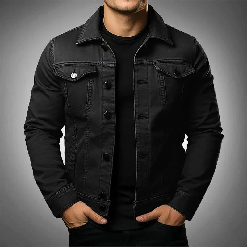 Giacca Uomo in Denim Leggero dal Taglio Moderno