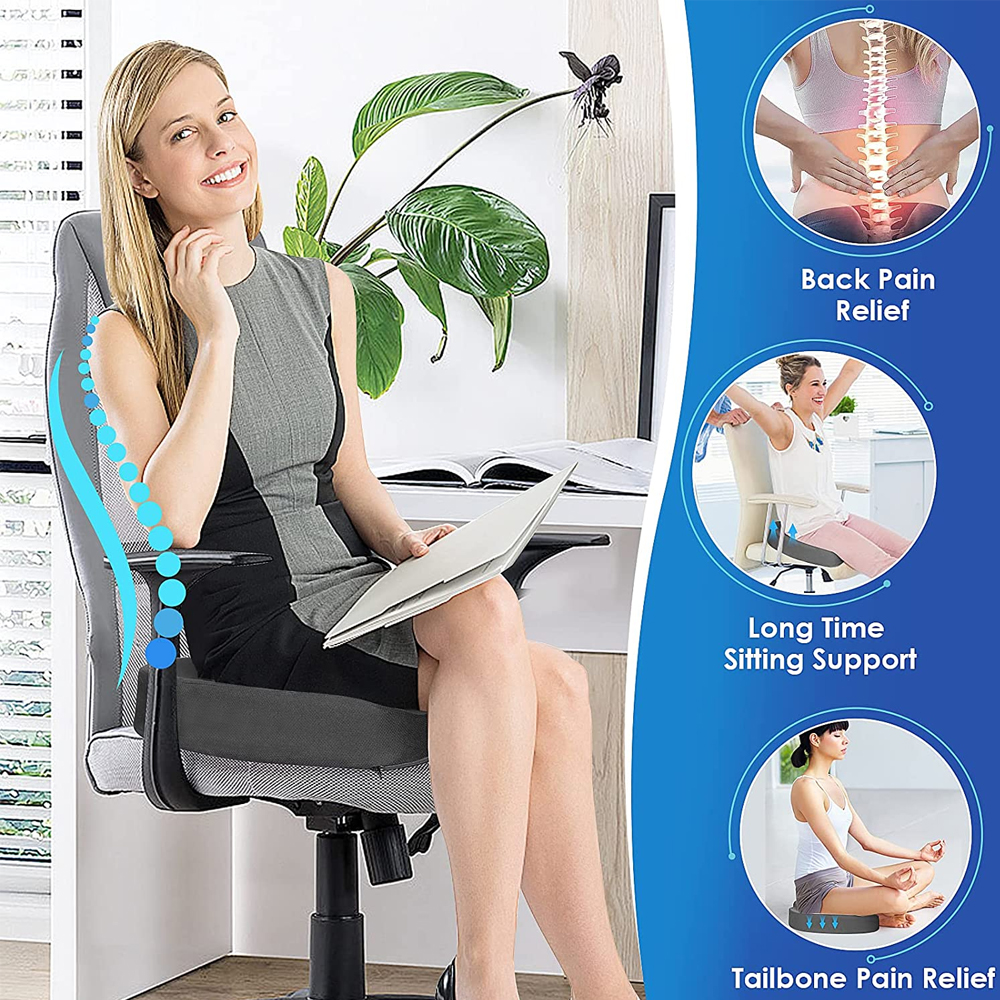 ANFINITE SeatRelief Memory Foam Cuscino per il Sostegno del Coccige