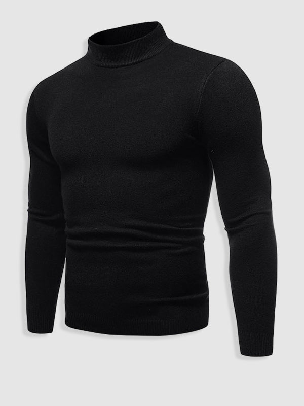Pull à col roulé pour homme coupe slim - Élégant et minimaliste pour l’automne et l’hiver