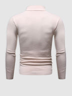 Jersey de cuello alto para hombre, corte ajustado - Elegante y minimalista para otoño e invierno