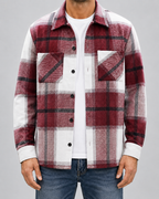 Overshirt Uomo in Flanella a Quadri