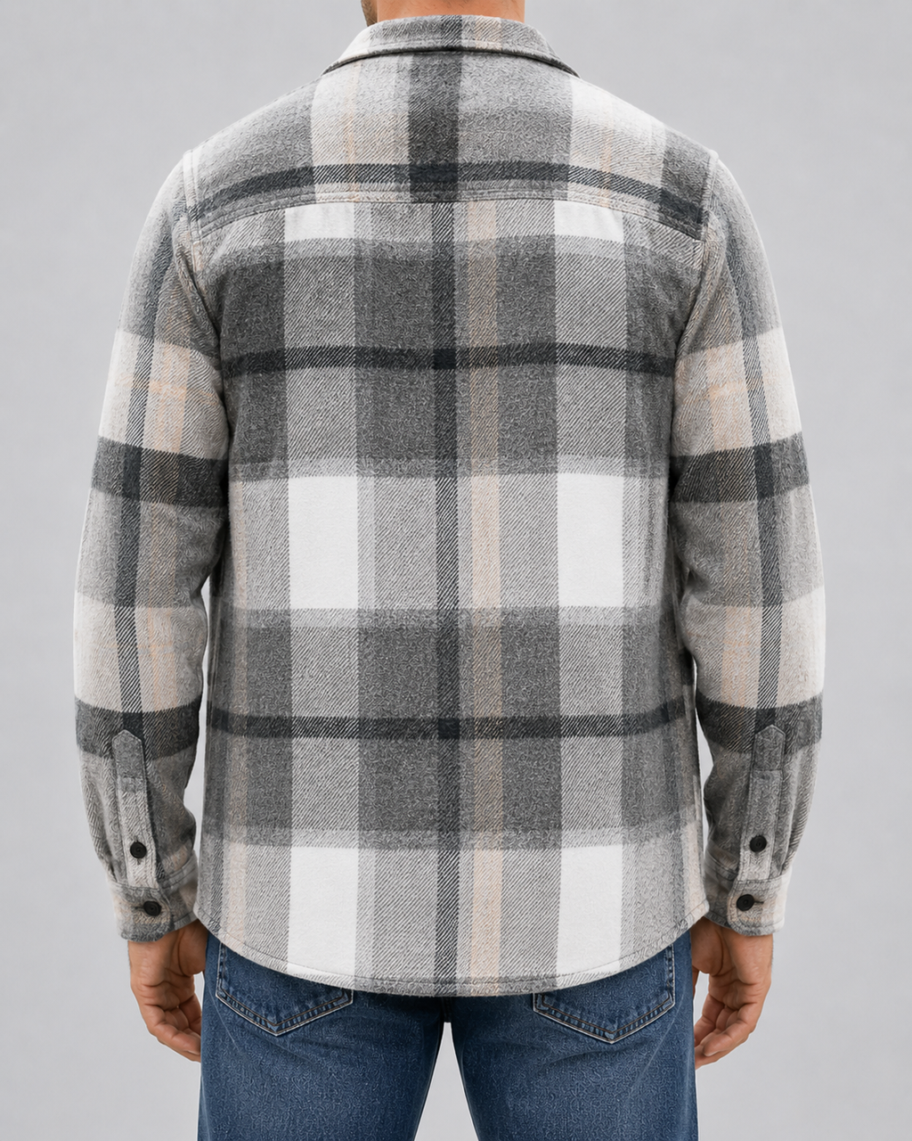 Overshirt Uomo in Flanella a Quadri
