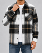 Overshirt Uomo in Flanella a Quadri