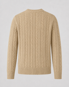 Maglione Uomo Girocollo in Maglia a Trecce