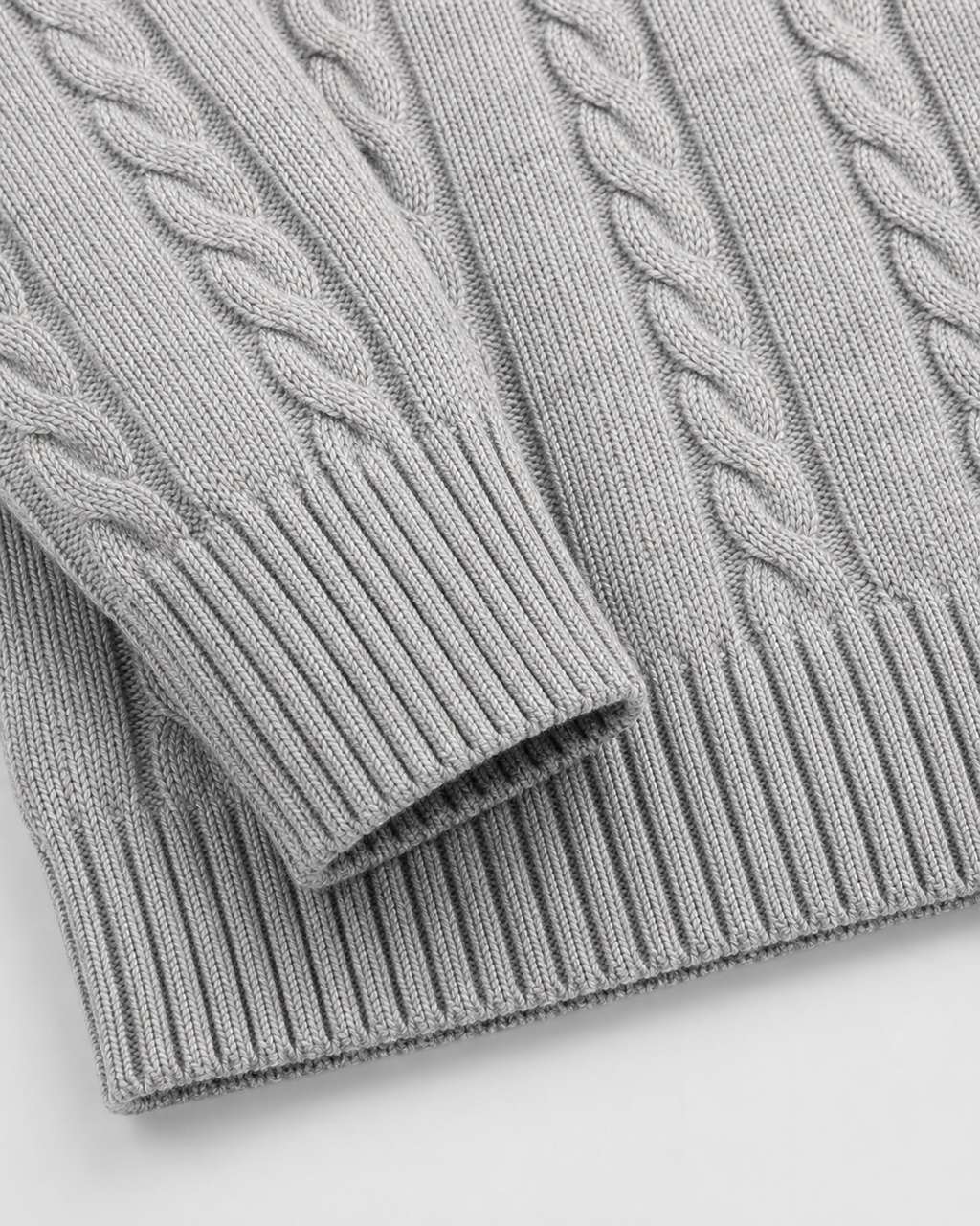 Maglione Uomo Girocollo in Maglia a Trecce