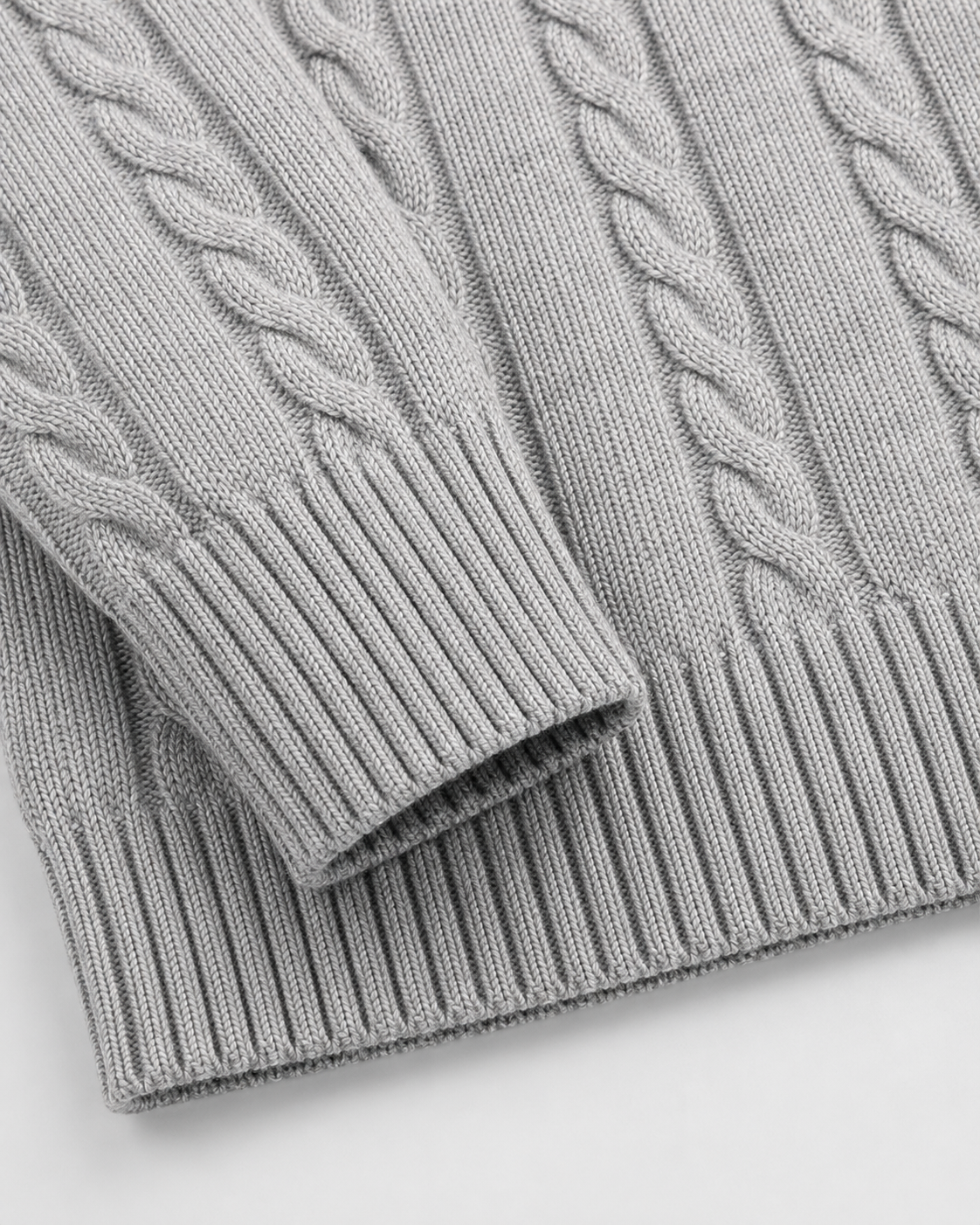 Maglione Uomo Girocollo in Maglia a Trecce