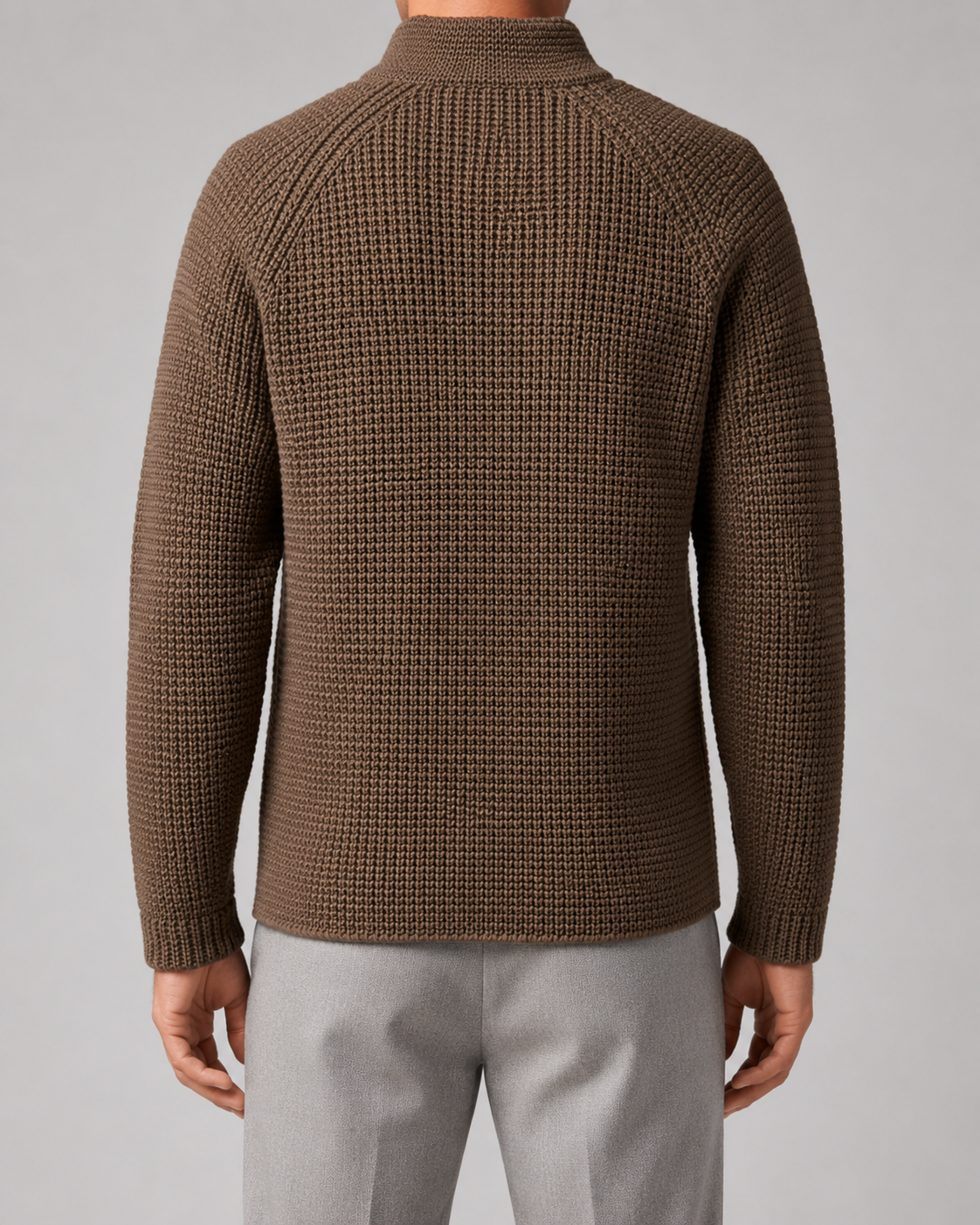 Cardigan Uomo in Maglia Testurizzata con Bottoni