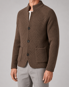Cardigan Uomo in Maglia Testurizzata con Bottoni