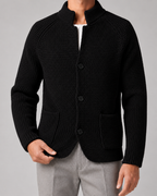 Cardigan Uomo in Maglia Testurizzata con Bottoni
