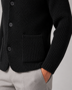 Cardigan Uomo in Maglia Testurizzata con Bottoni