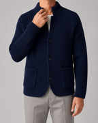 Cardigan Uomo in Maglia Testurizzata con Bottoni