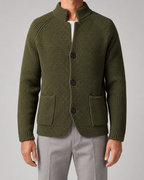 Cardigan Uomo in Maglia Testurizzata con Bottoni