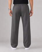 Pantalones de hombre con cordón y pernera recta