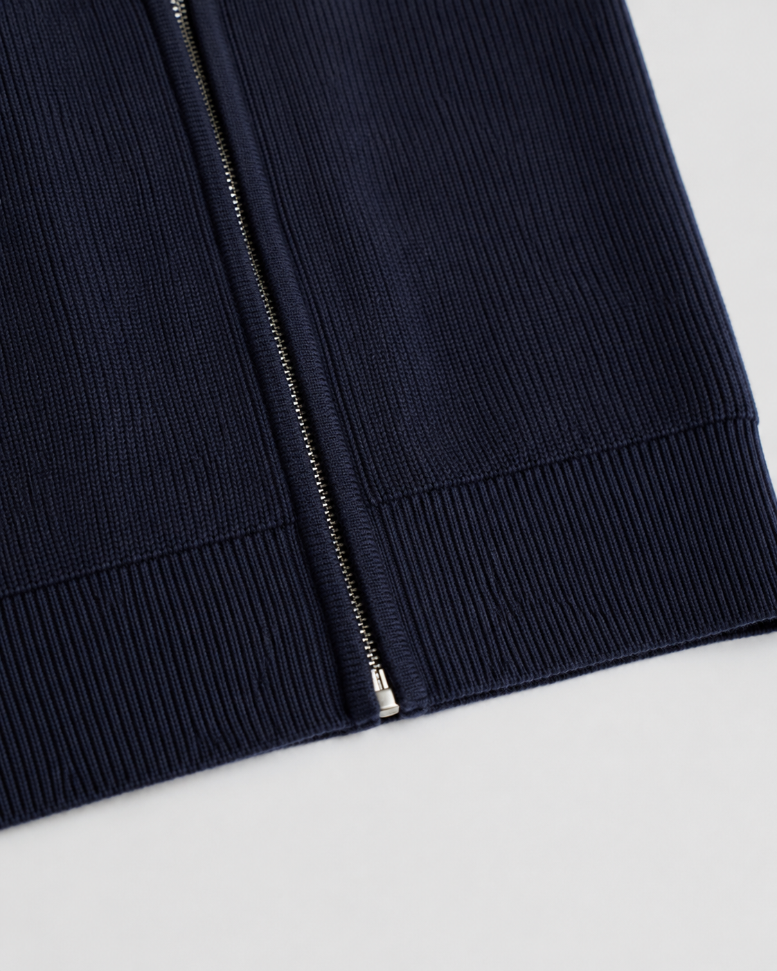Cardigan homme en maille à fermeture éclair et col montant