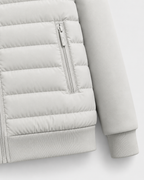 Chaqueta híbrida acolchada de hombre con capucha