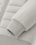 Chaqueta híbrida acolchada de hombre con capucha