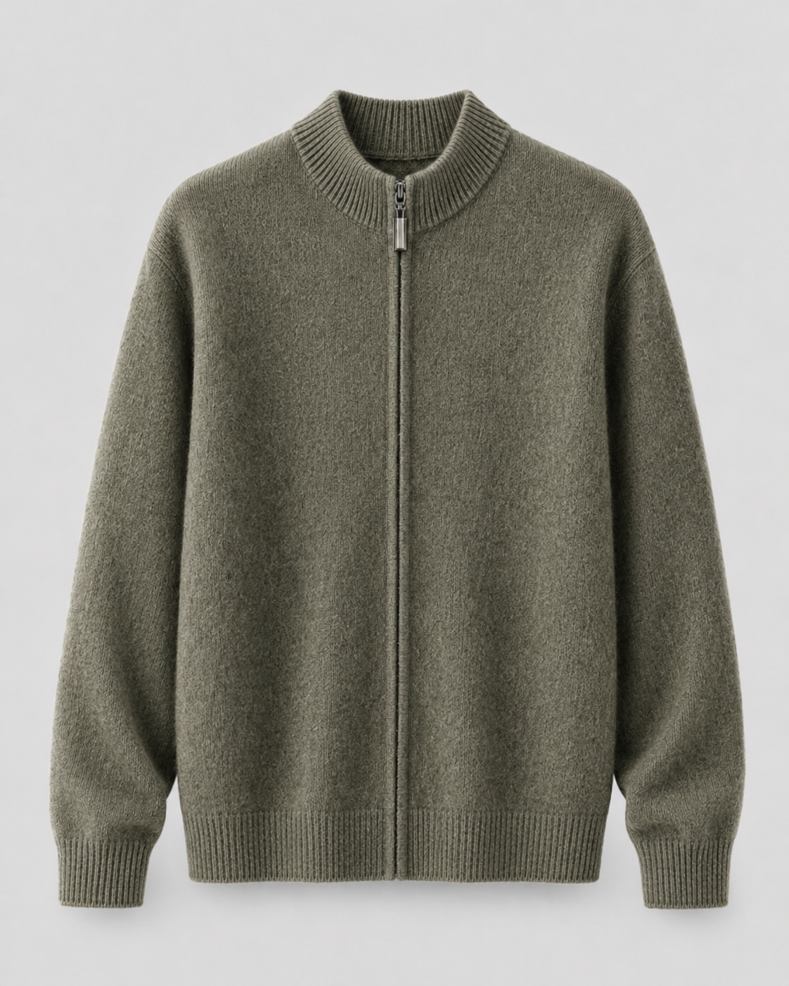 Cardigan Uomo in Lana Merino con Zip