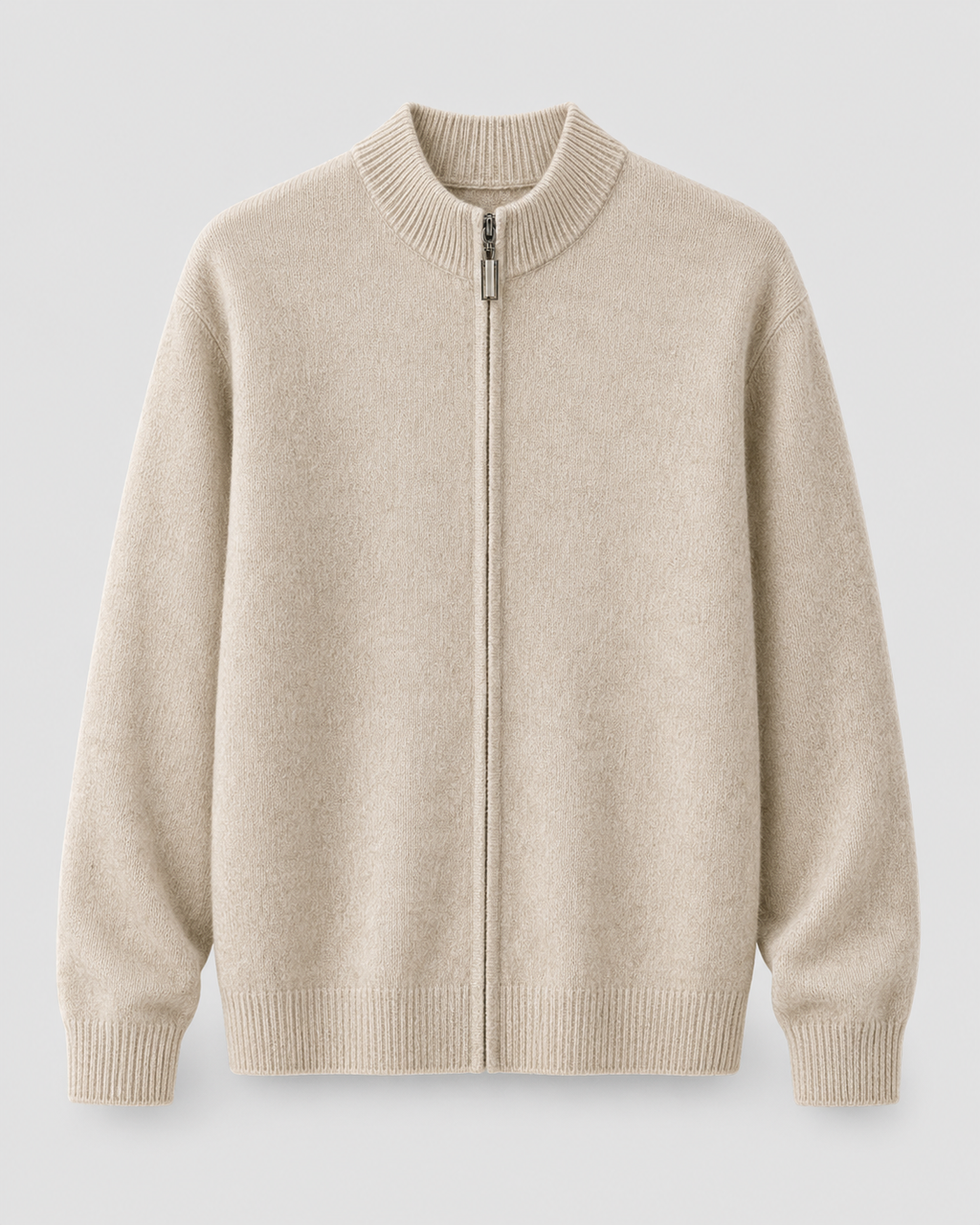 Cardigan Uomo in Lana Merino con Zip