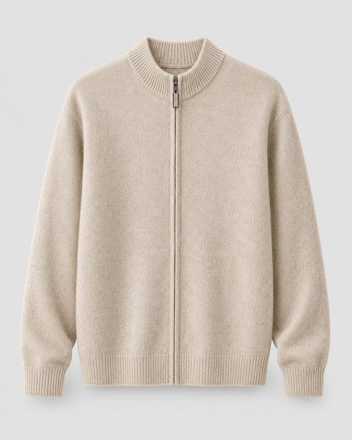 Cardigan Uomo in Lana Merino con Zip