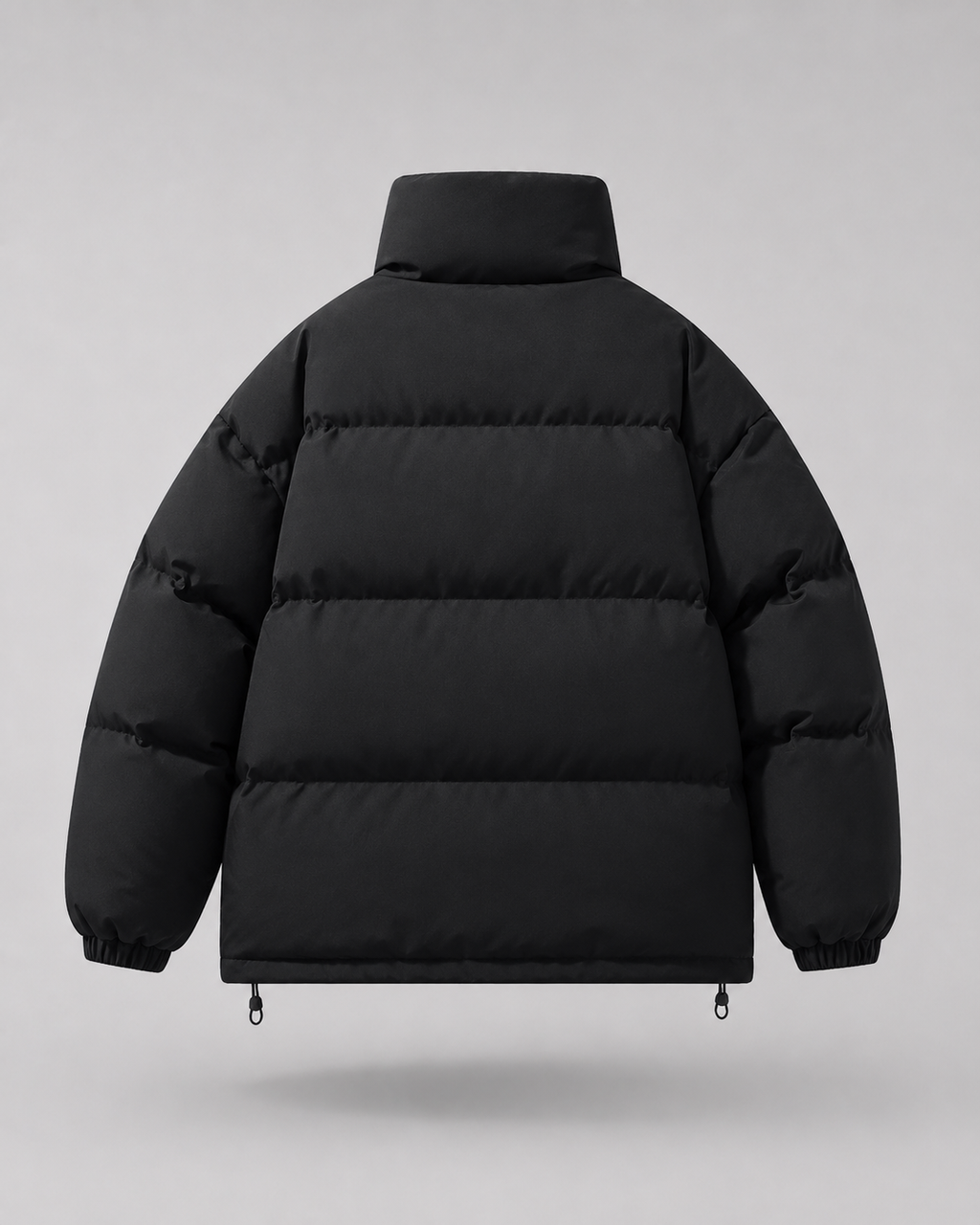 Plumífero de invierno oversize de hombre con cuello alto