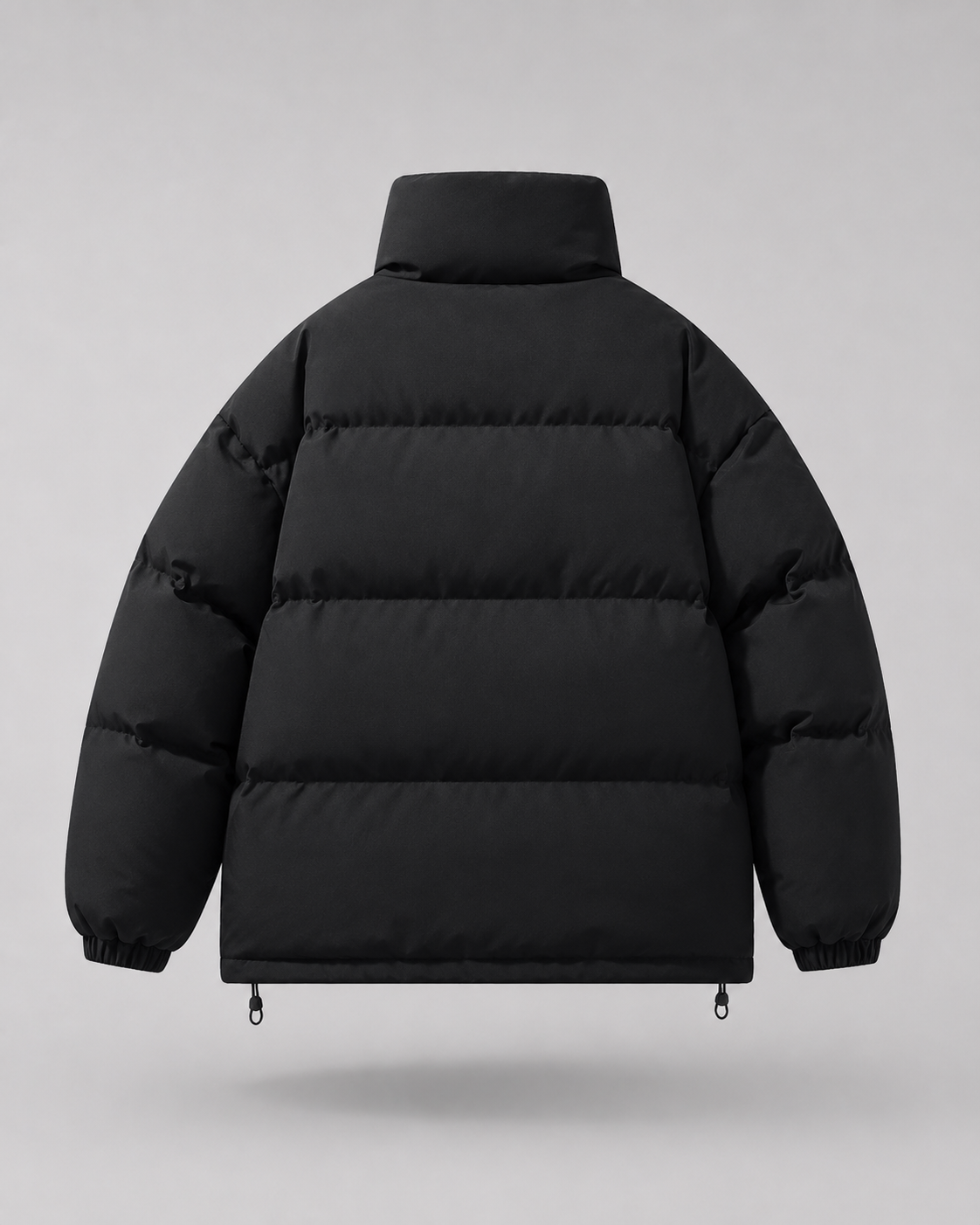 Plumífero de invierno oversize de hombre con cuello alto