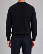 Maglione Uomo Girocollo in Maglia a Coste