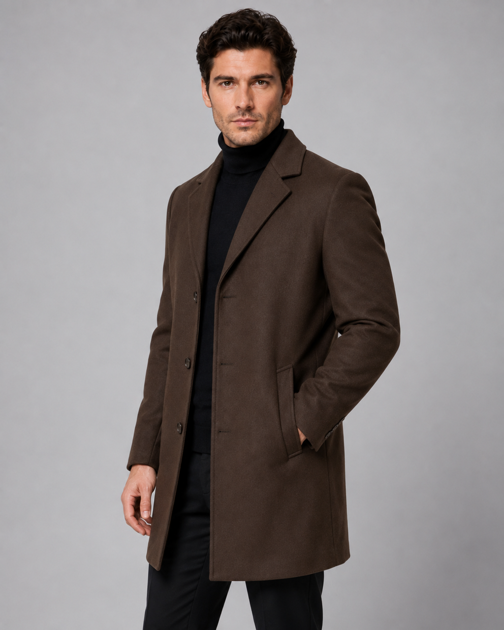 Cappotto Uomo Sartoriale in Lana Monopetto