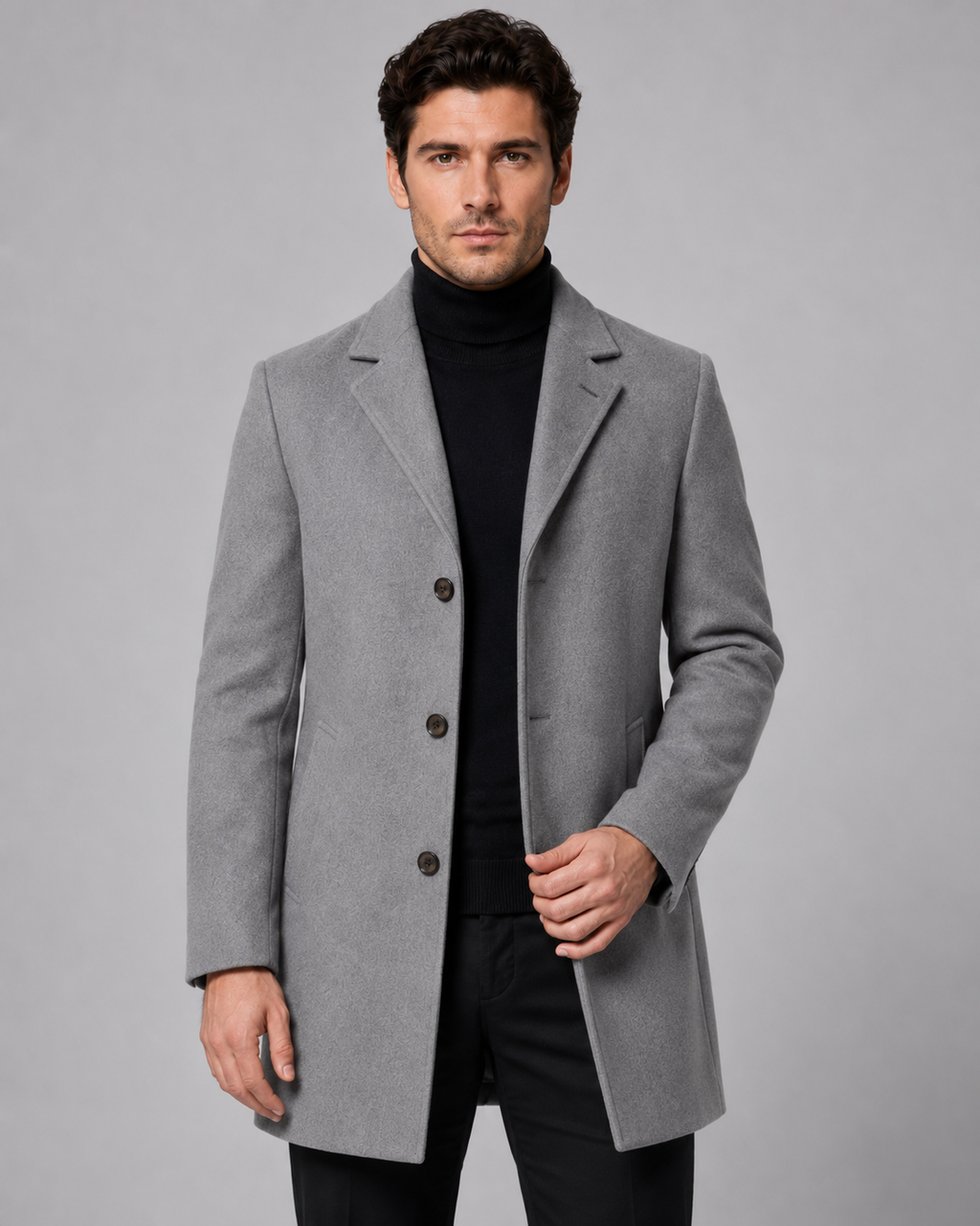Cappotto Uomo Sartoriale in Lana Monopetto