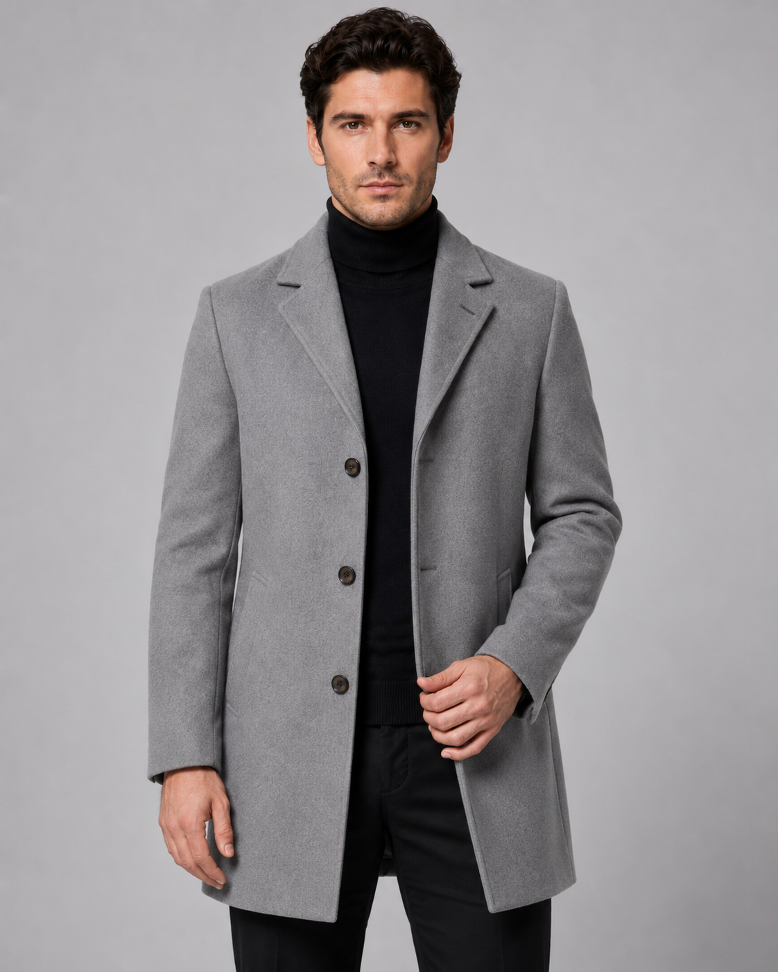 Cappotto Uomo Sartoriale in Lana Monopetto