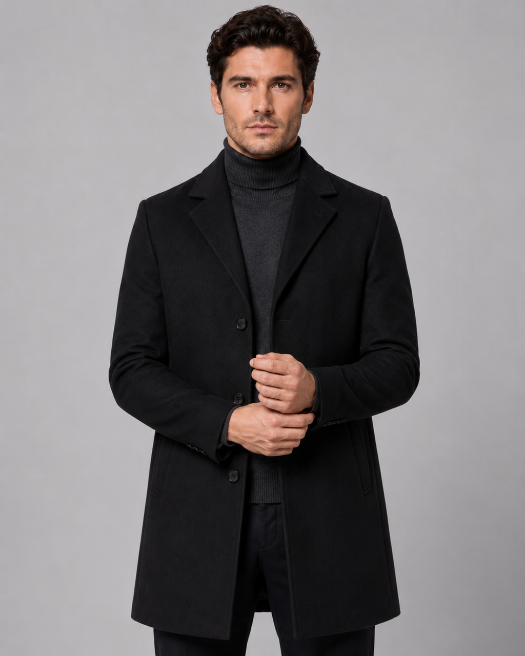 Cappotto Uomo Sartoriale in Lana Monopetto