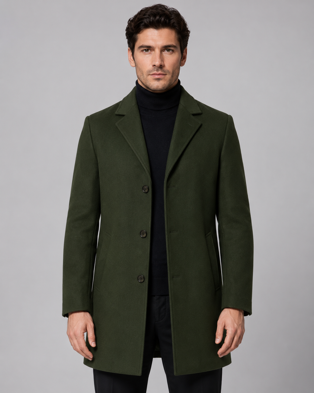 Cappotto Uomo Sartoriale in Lana Monopetto